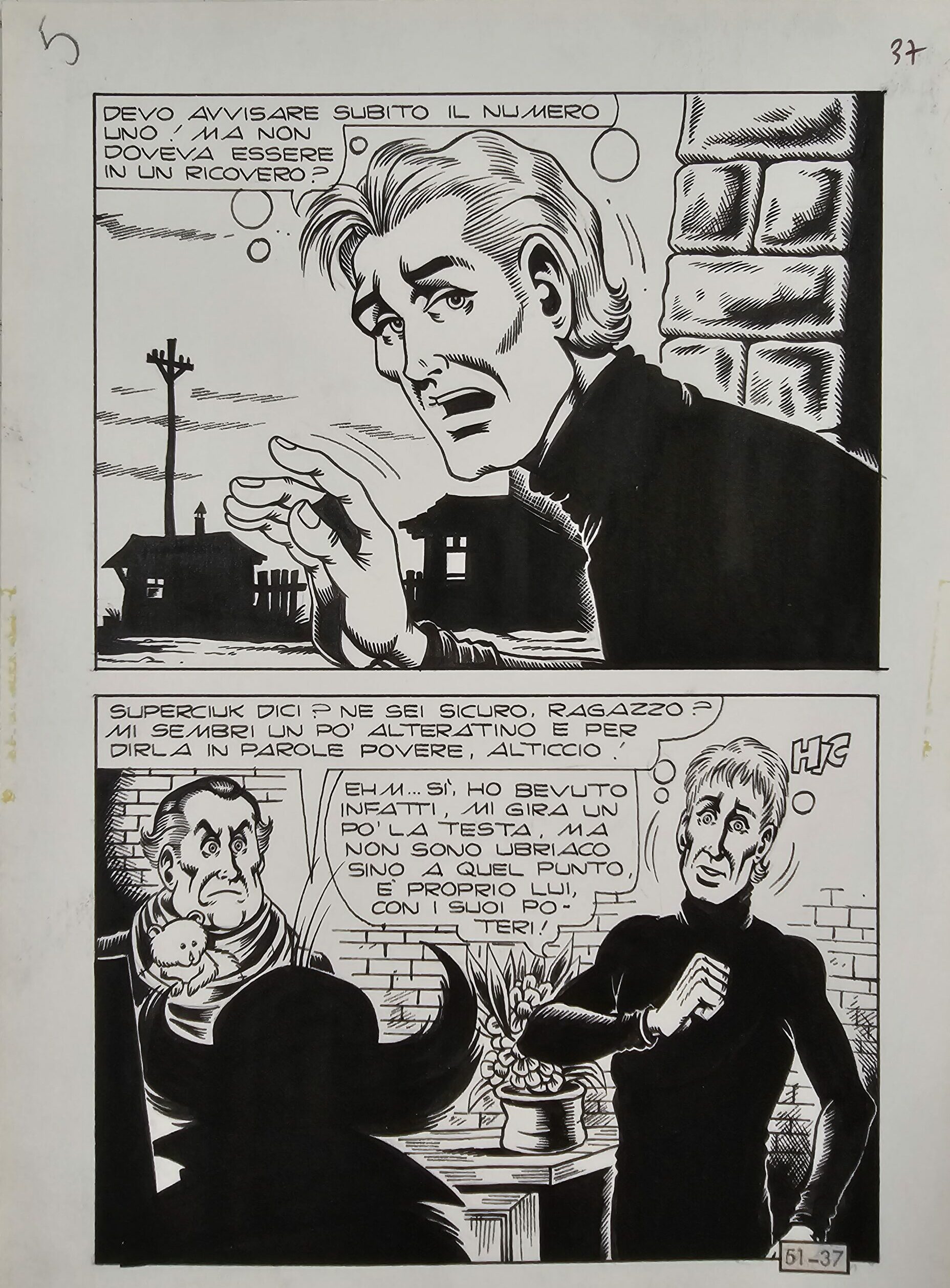 Tavola Originale Magnus – Alan Ford # 51 Il ritorno di Superciuk pag. 37