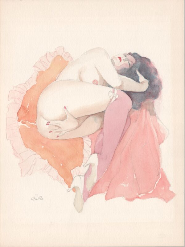 Illustrazione originale  Leone Frollo "Pin Up"